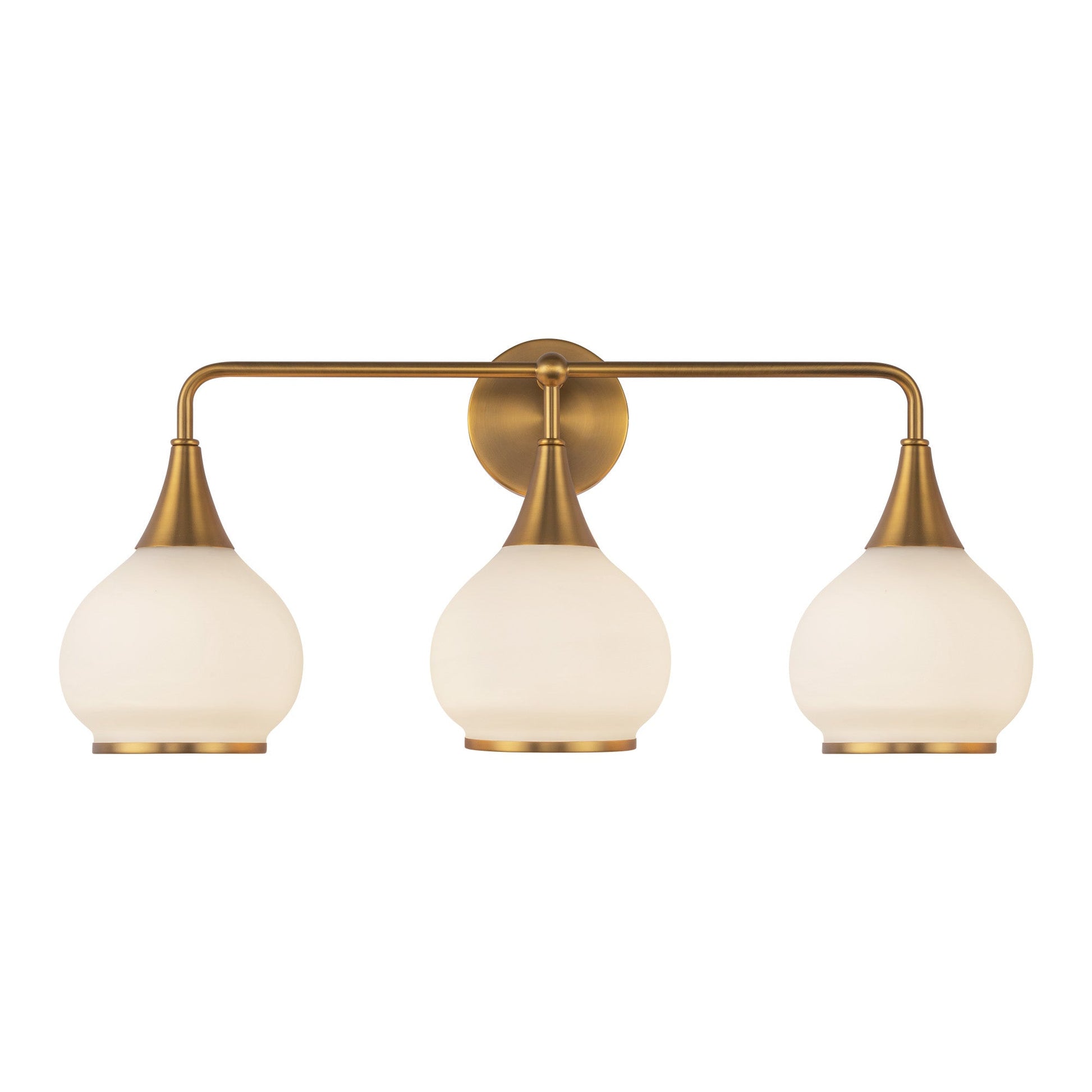 Alora Mood Hazel aged gold vanity light VL524326AGOP