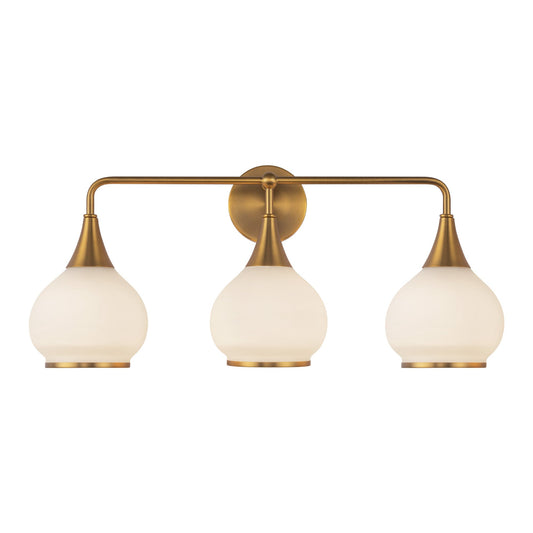 Alora Mood Hazel aged gold vanity light VL524326AGOP
