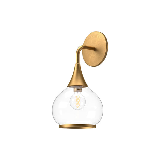 Alora Mood Hazel aged gold vanity light WV524006AGCL