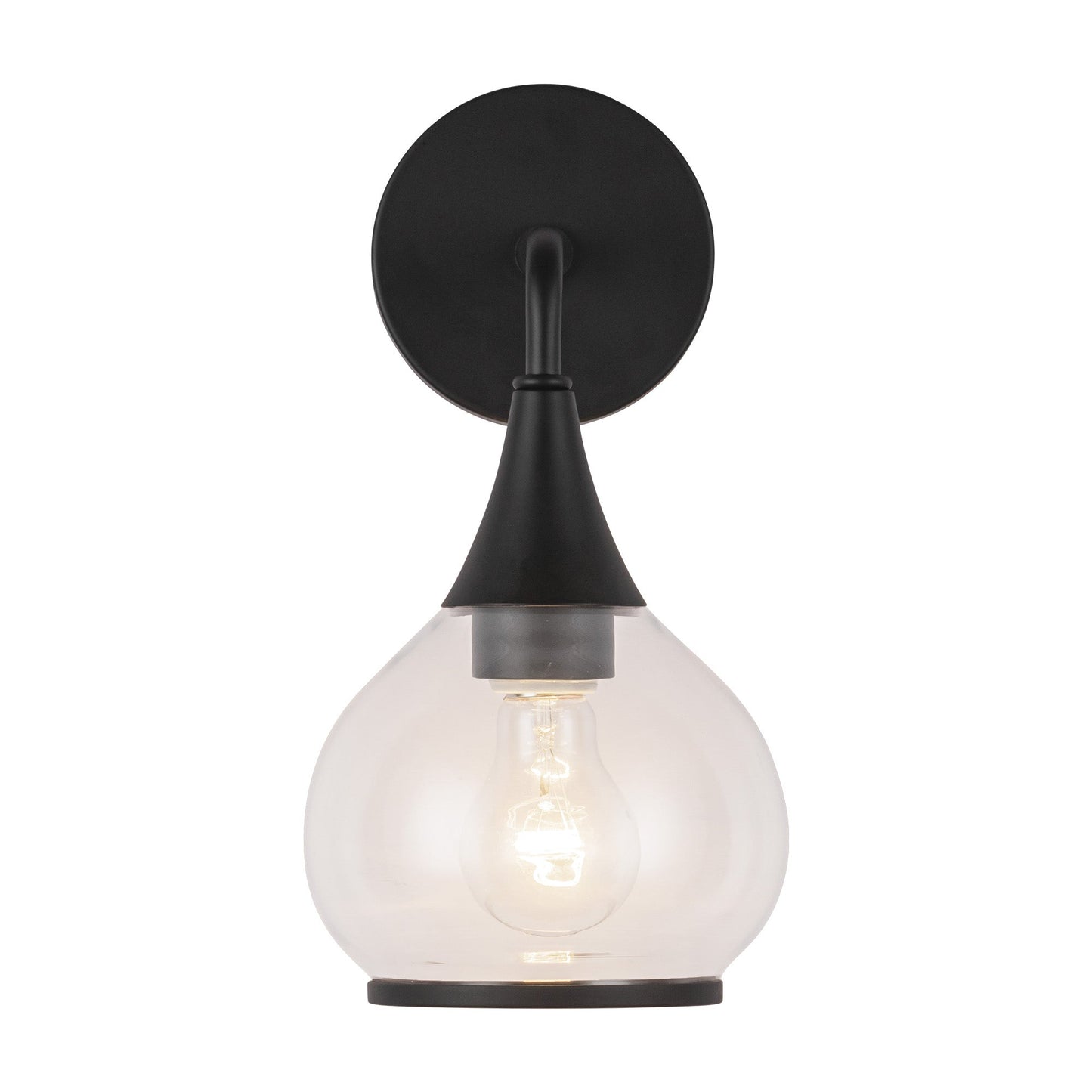 Alora Mood Hazel clear glass vanity light WV524006MBCL