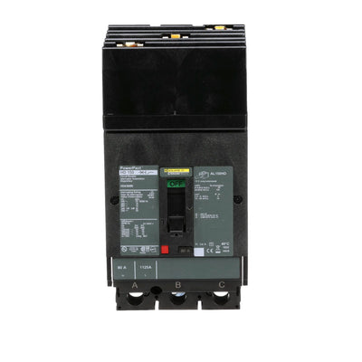 Square D 80A 600V 3-Pole I-Line Molded Case Circuit Breaker Thermal Magnetic