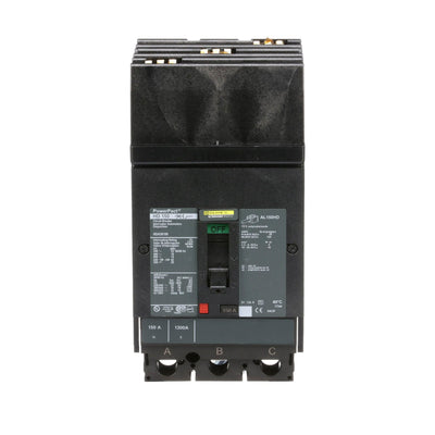 Square D PowerPacT H 150A 3 Pole 600/690VAC 18kAIC I-Line Plug-In Thermal Magnetic Molded Case Circuit Breaker