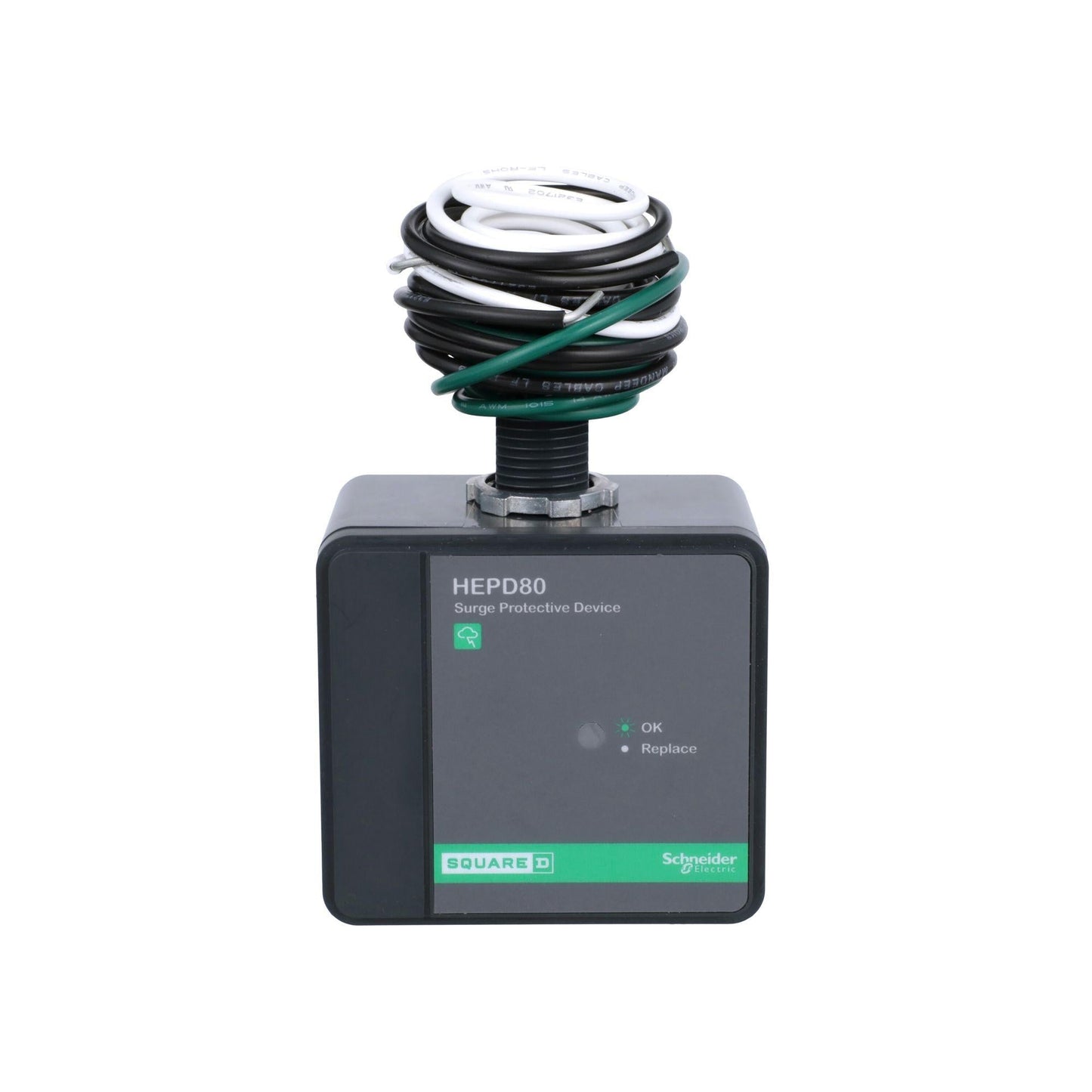 Square D 80kA Surge Protection Device, 120/240V, 2-Pole, Panelboard Mount, Type 1, cULus Listed, Whole Home SPD