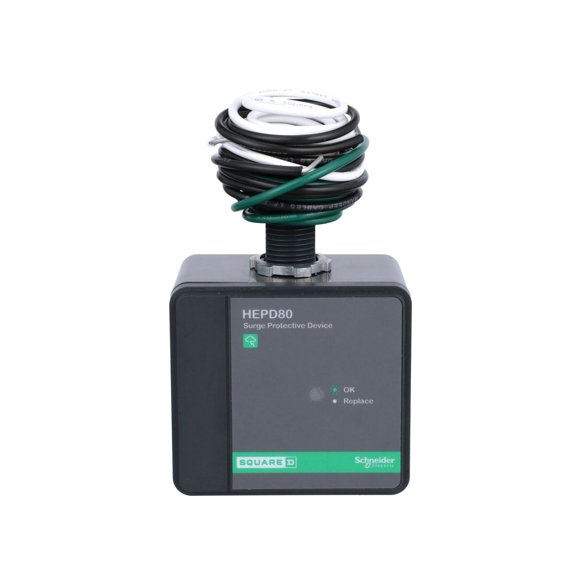Square D 80kA Surge Protection Device, 120/240V, 2-Pole, Panelboard Mount, Type 1, cULus Listed, Whole Home SPD