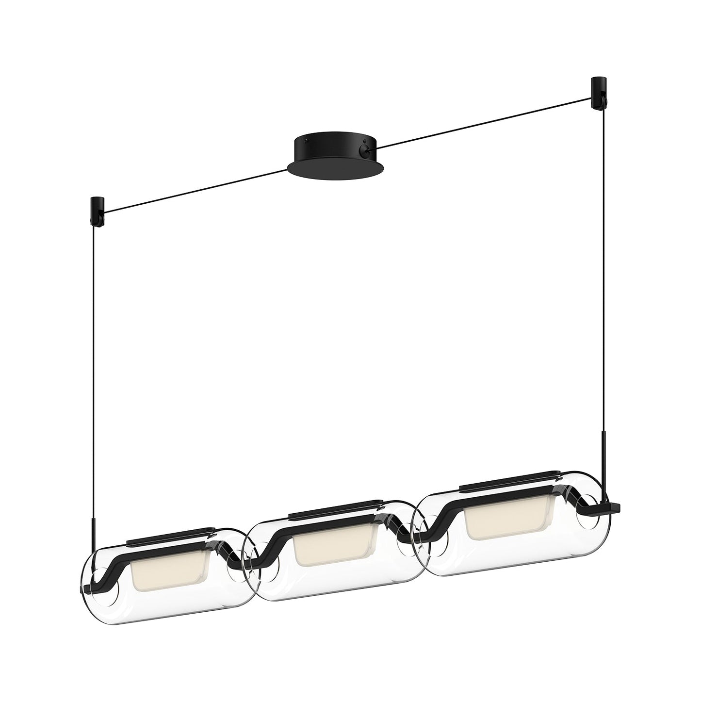 Kuzco Hilo black [universal voltage] linear pendant LP28543-BK