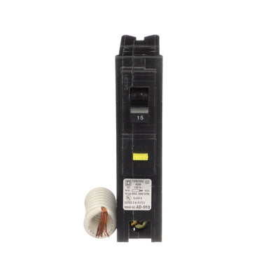 Square D Homeline 15A 120V 1-Pole GFCI Circuit Breaker Plug-In 10kA