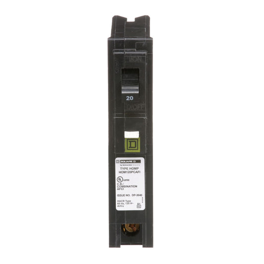 Square D 20A 1 pole circuit breaker