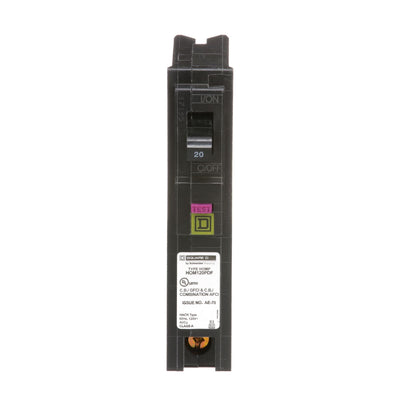 Square D 20 Amp 120 Volt 1 Pole Plug-On Dual Function Circuit Breaker
