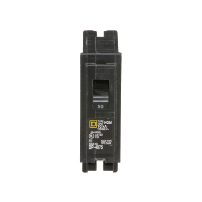Square D 50 Amp 1 Pole 120/240V Plug-On Homeline Circuit Breaker