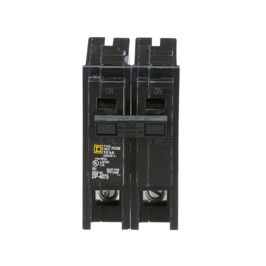 Square D 110A 2-Pole 120/240V Molded Case Circuit Breaker Homeline