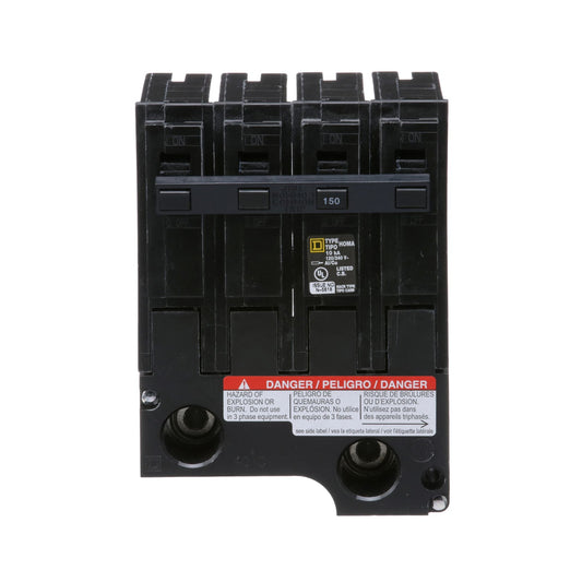 Square D 150A 2-Pole 120/240V Miniature Circuit Breaker Plug-In Homeline