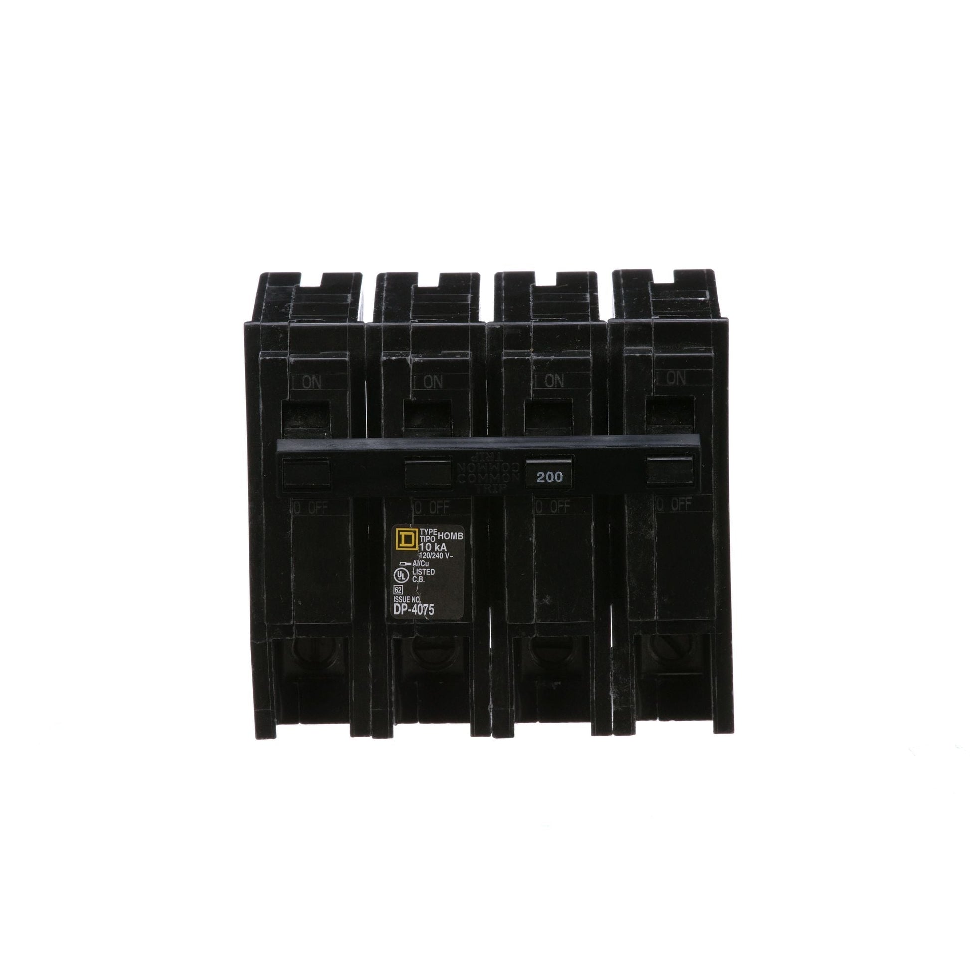 Square D 200 Amp 2 Pole 120/240V Homeline Circuit Breaker Plug-In