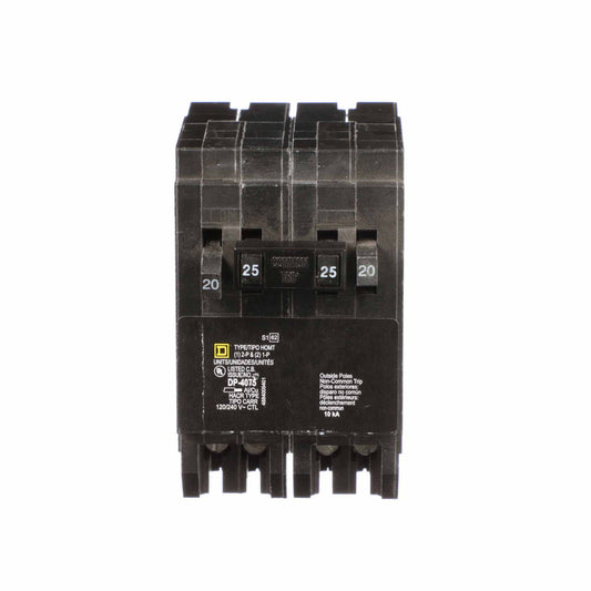 Square D Homeline Tandem Mini Circuit Breaker 20A 25A 1 & 2 Pole 120/240V 10kA Plug-In