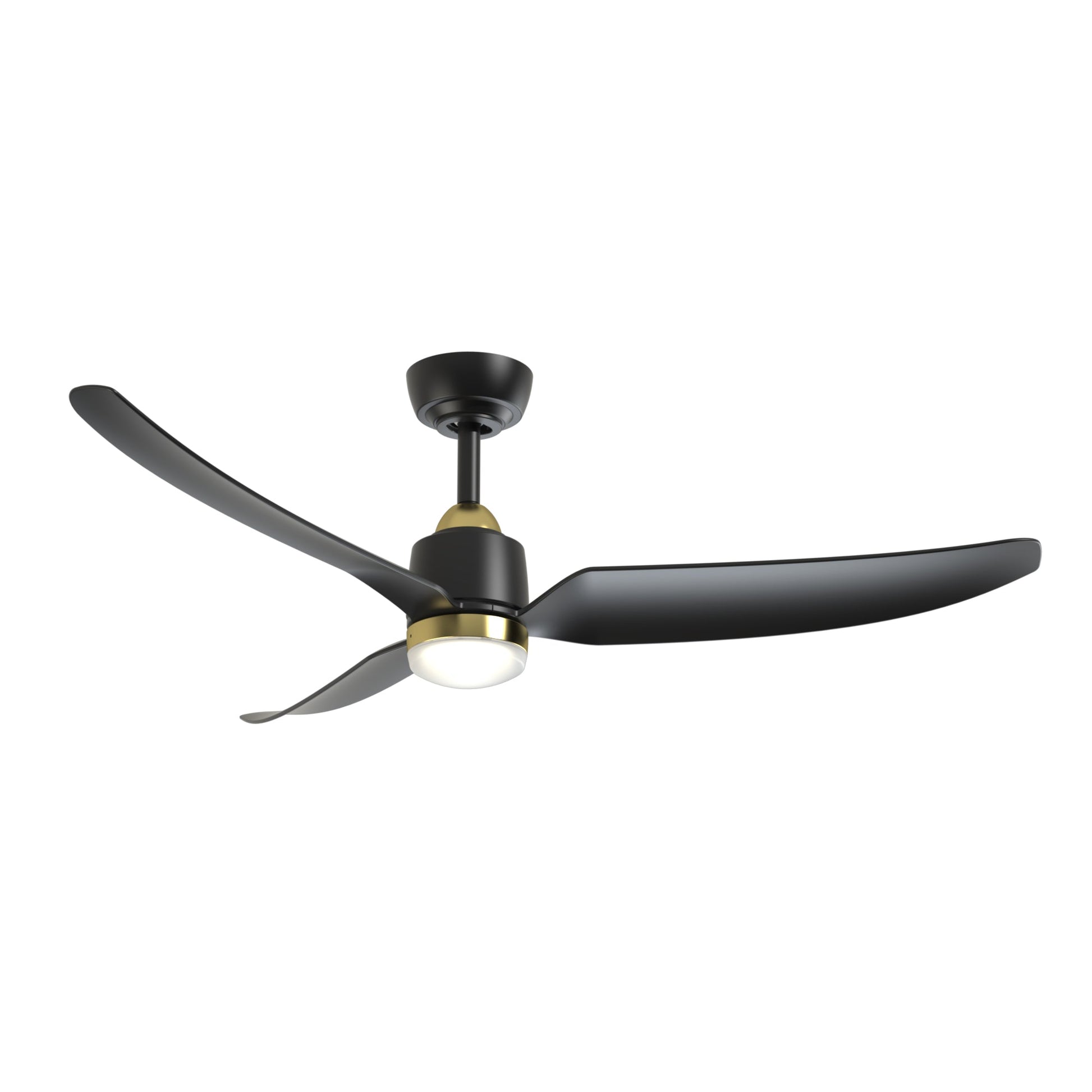 Kuzco Hugo brushed gold ceiling fan CF72952-BG/MB-5CCT
