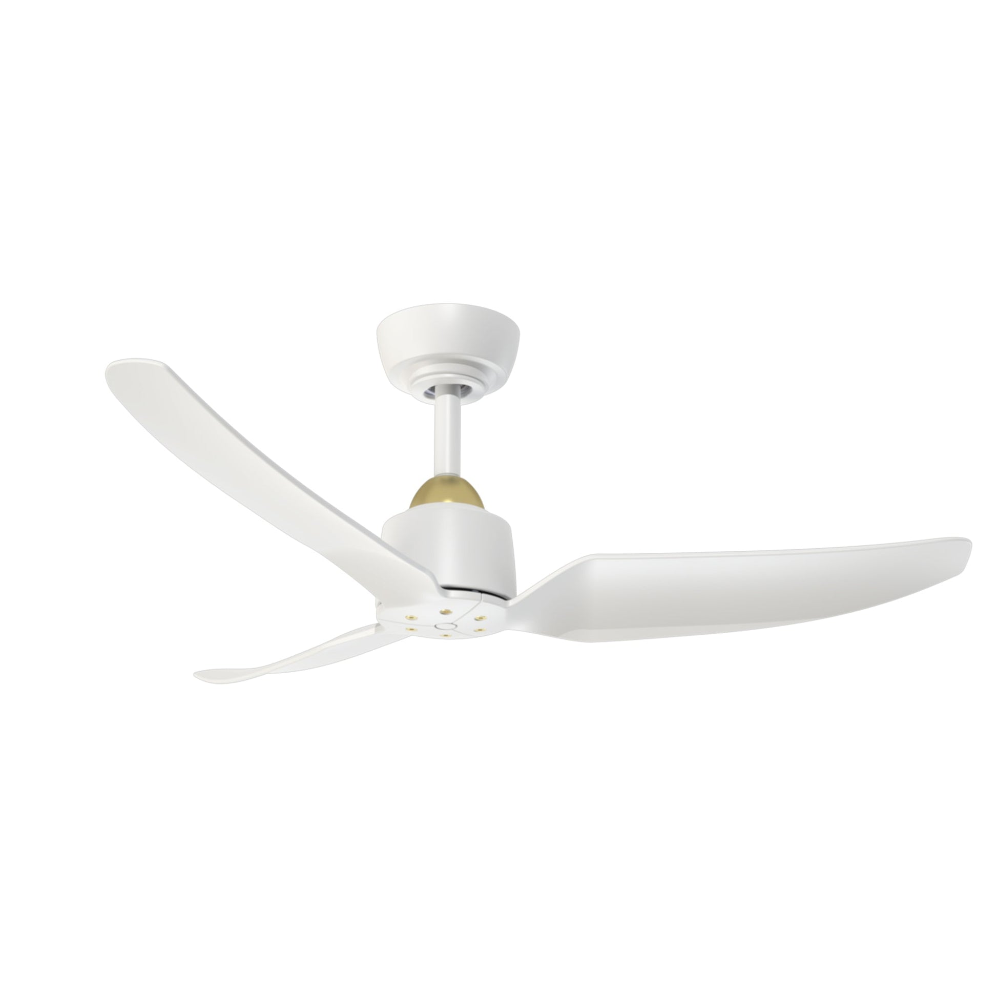 Kuzco Hugo brushed gold ceiling fan CF92942-BG/WH