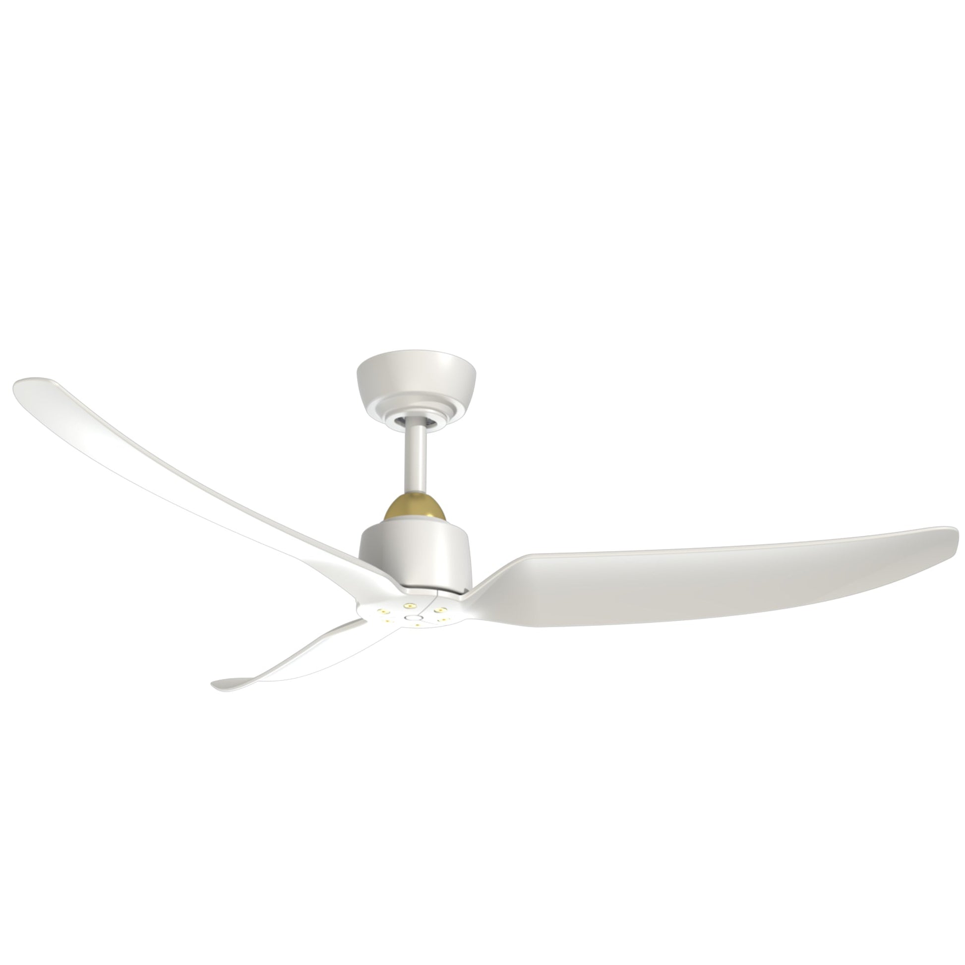 Kuzco Hugo brushed gold ceiling fan CF92952-BG/WH