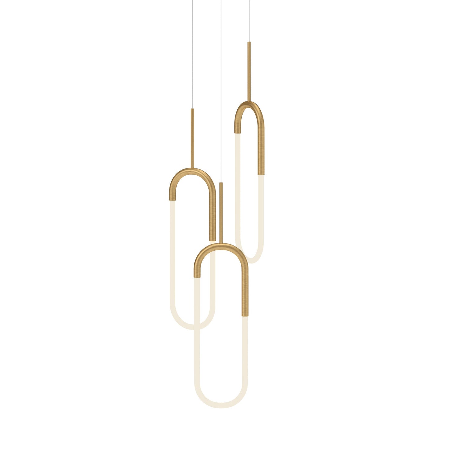 Kuzco Huron brushed gold multi-pendant MP95103-BG