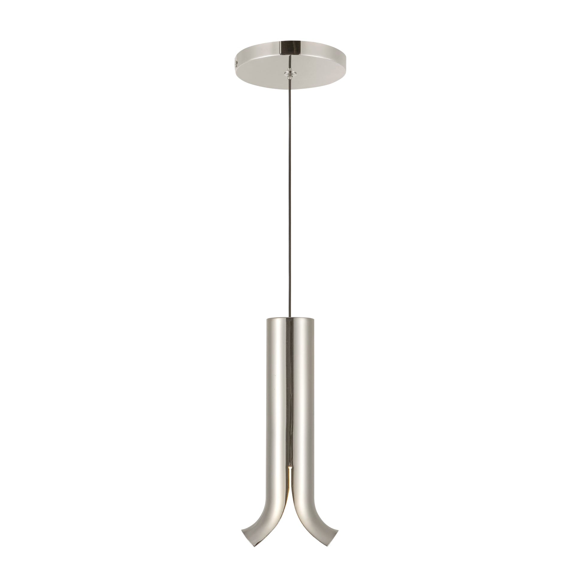 Kuzco Husk polished nickel pendant PD89709-PN