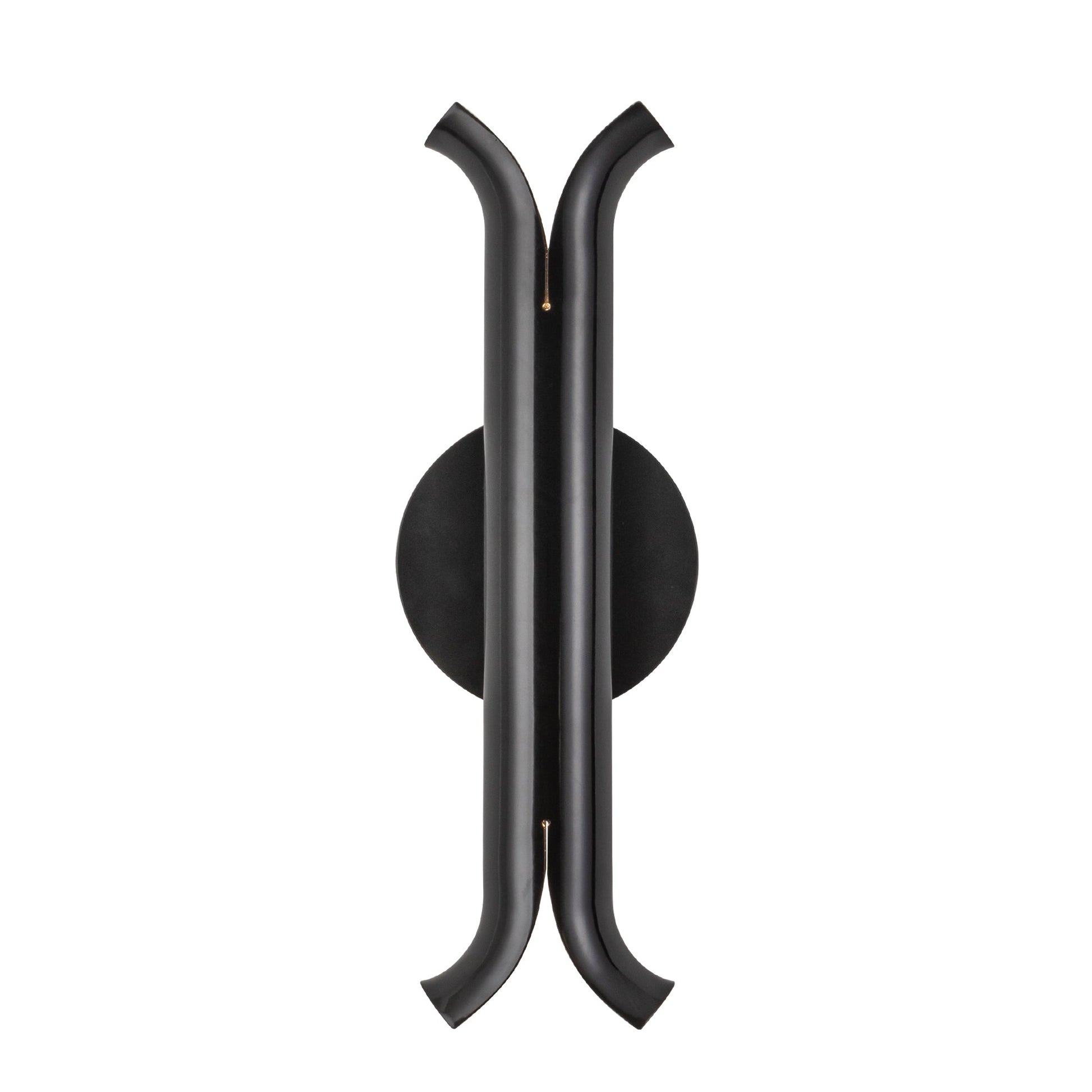 Kuzco Husk glossy black wall sconce WS89714-GBK