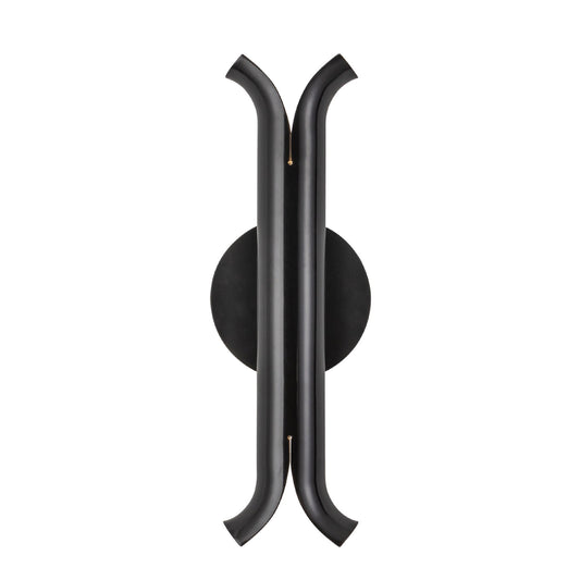Kuzco Husk glossy black wall sconce WS89714-GBK