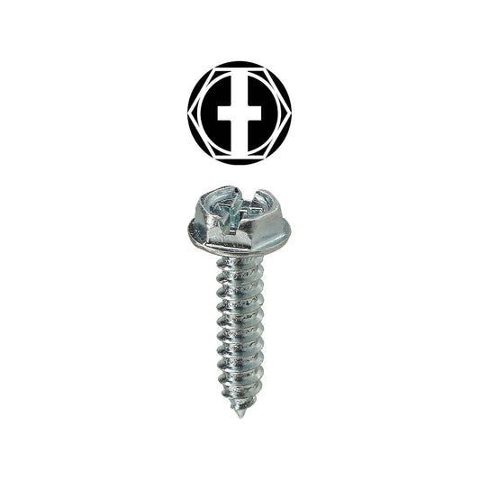Dottie HWSMS812 Dottie #8 x 1/2 in Phillips/Slotted Hex Washer Head Sheet Metal Screw HWSMS812