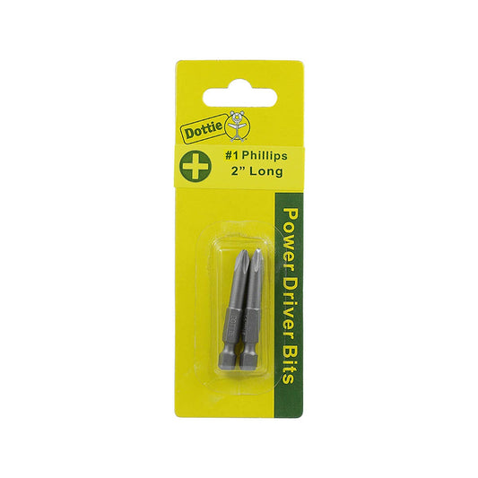 Dottie IB1PLC Dottie #1 x 2 in Phillips Power Bit (Carded) IB1PLC
