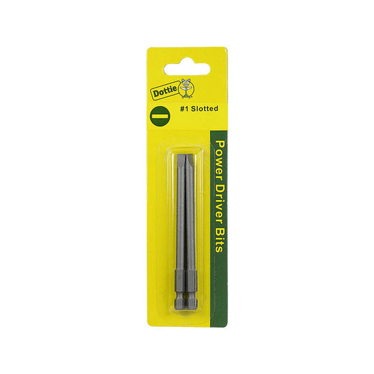 Dottie IB1S6C Dottie #1 x 6 in Slotted Power Bit (Carded) IB1S6C