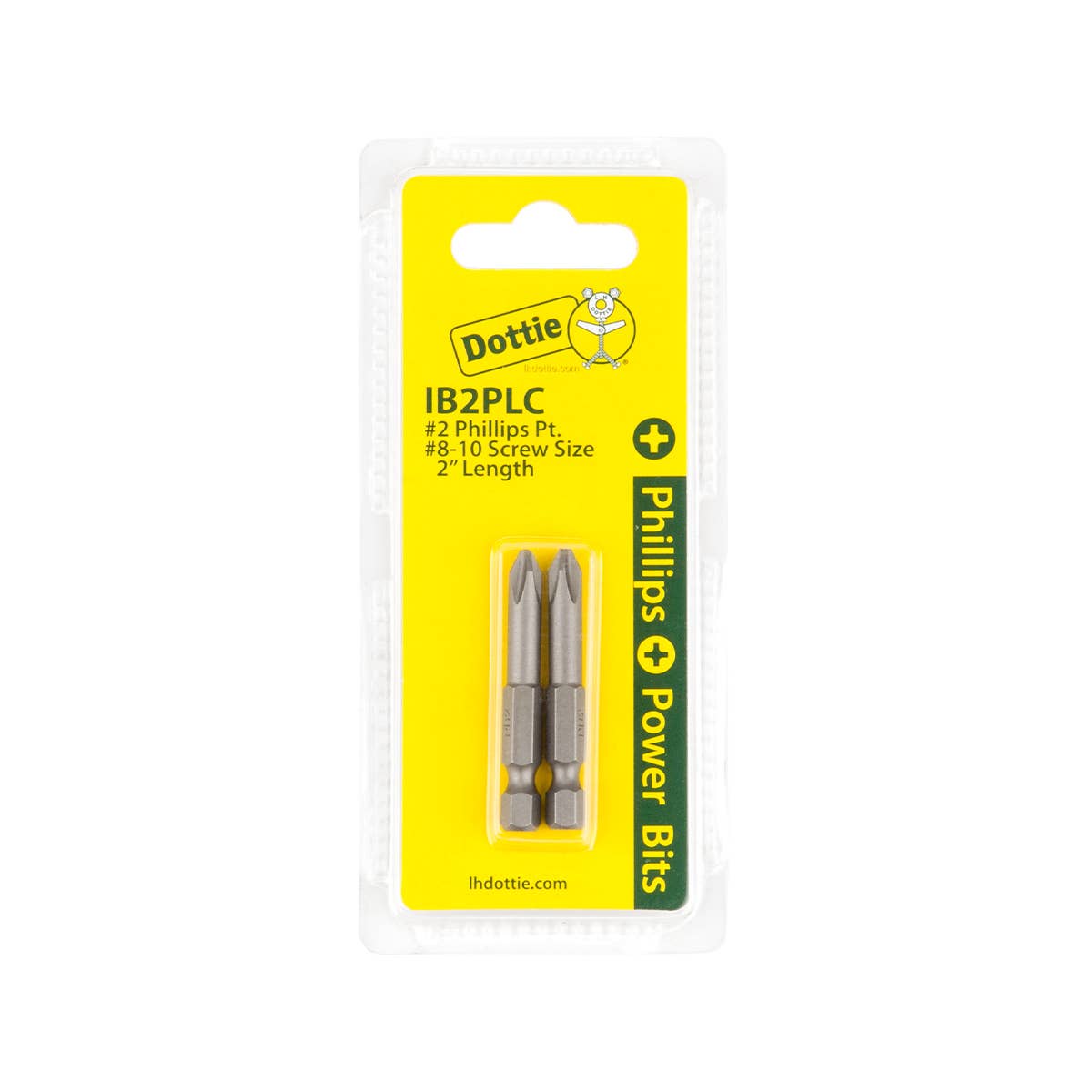 Dottie IB2PLC Dottie #2 x 2 in Phillips Power Bit (Carded) IB2PLC