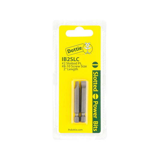 Dottie IB2SXC Dottie #2 x 3 in Slotted Power Bit (Carded) IB2SXC