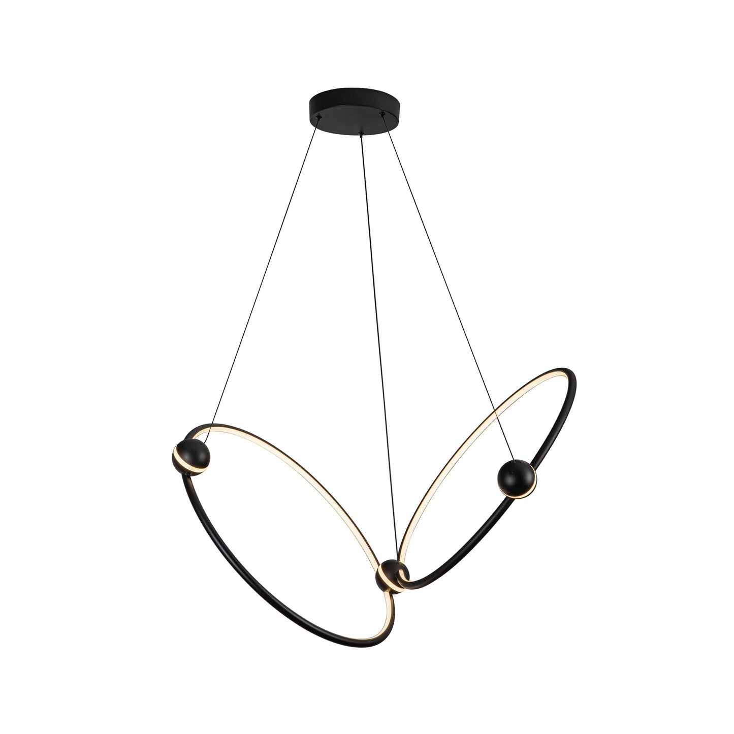 Kuzco Isho black [universal voltage] chandelier CH17702-BK-UNV