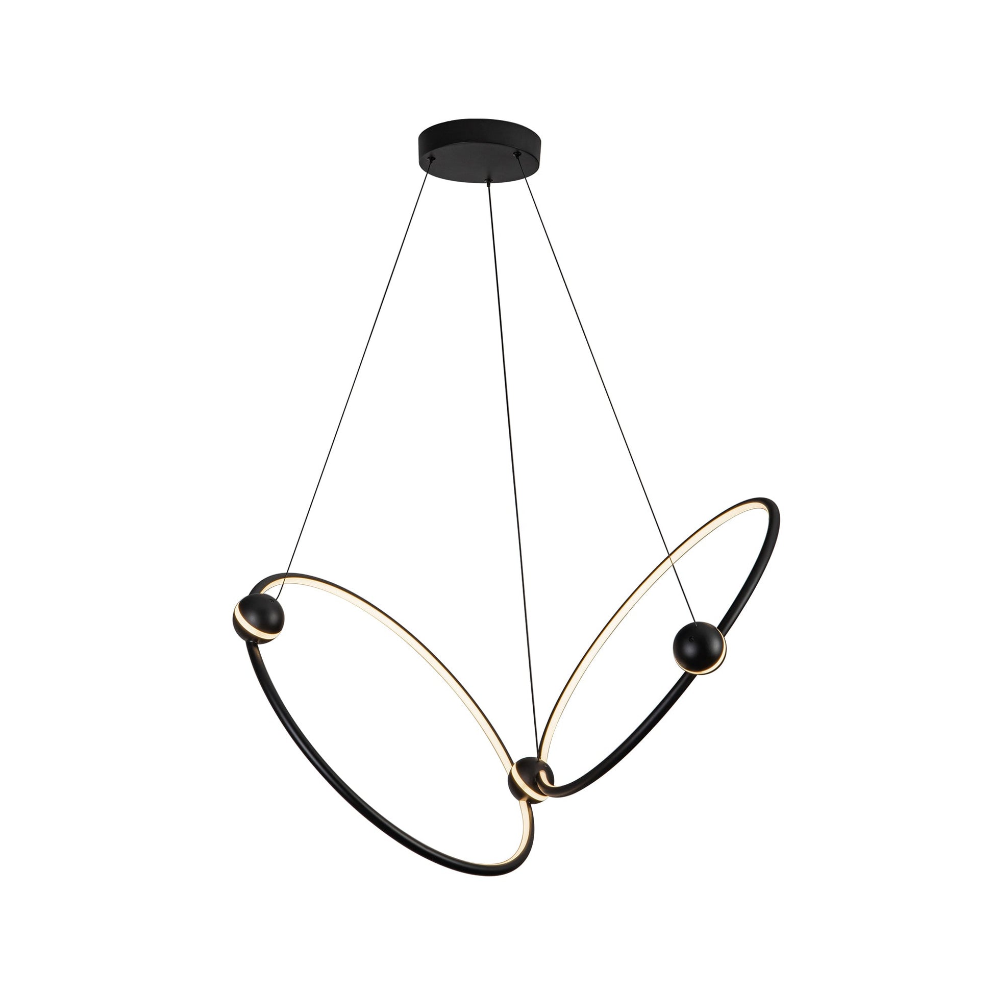 Kuzco Isho black [universal voltage] chandelier CH17702-BK-UNV