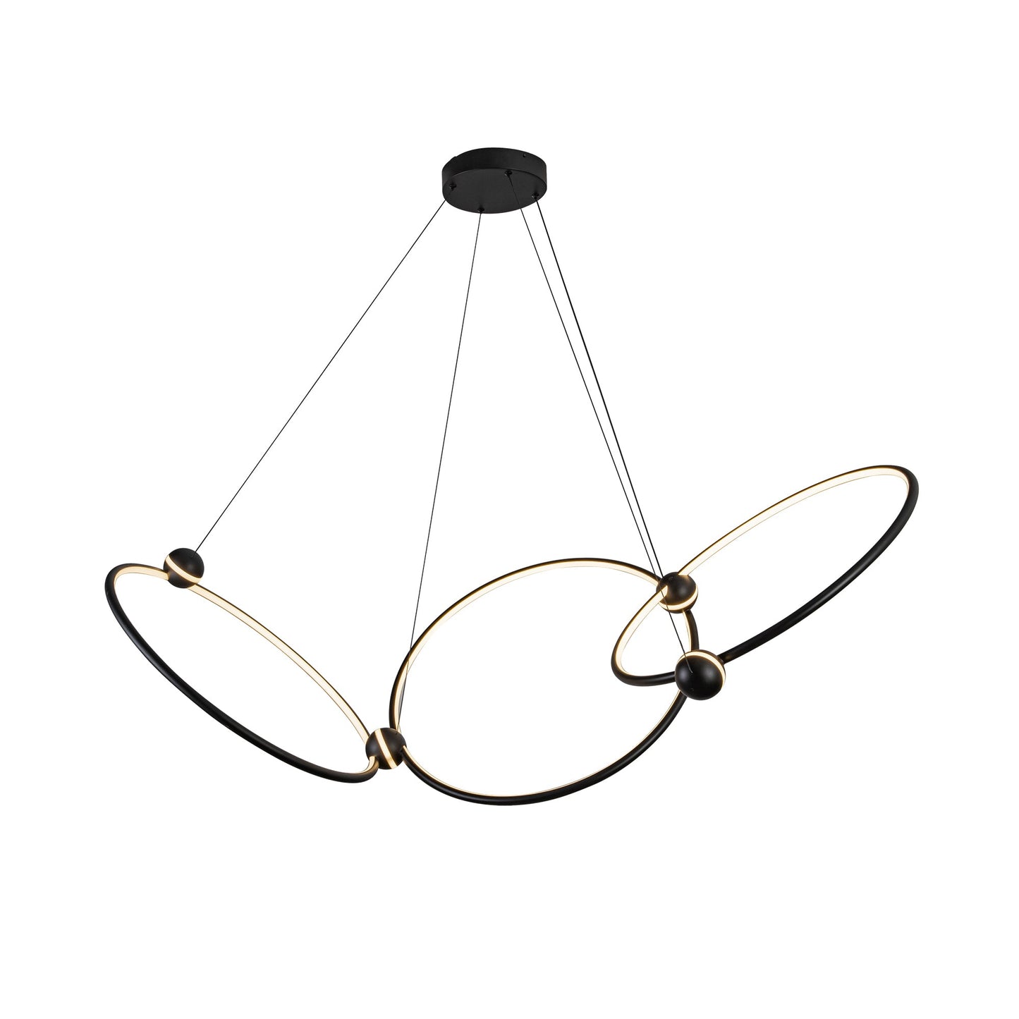 Kuzco Isho black [universal voltage] chandelier CH17703-BK-UNV