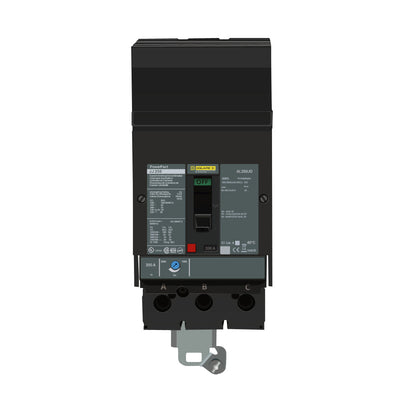 Square D PowerPact J 200A 3P 600V Molded Case Circuit Breaker, I-Line Plug-On, Thermal Magnetic Trip, UL/CSA/CE