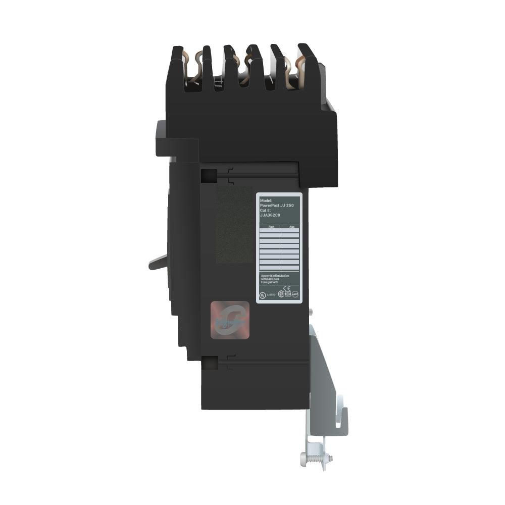 Square D PowerPacT J-Frame 250A 3-Pole 600VAC 25kA I-Line Plug-In Molded Case Circuit Breaker, Thermal Magnetic Trip, UL/CSA/NOM/IEC/CE