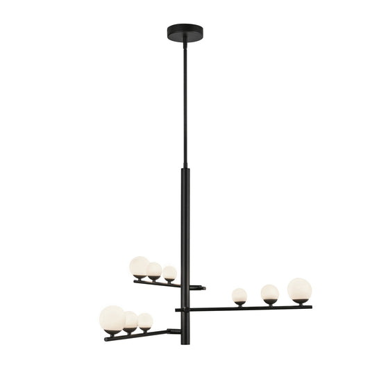 Kuzco Cypress black chandelier CH55524-BK/OP