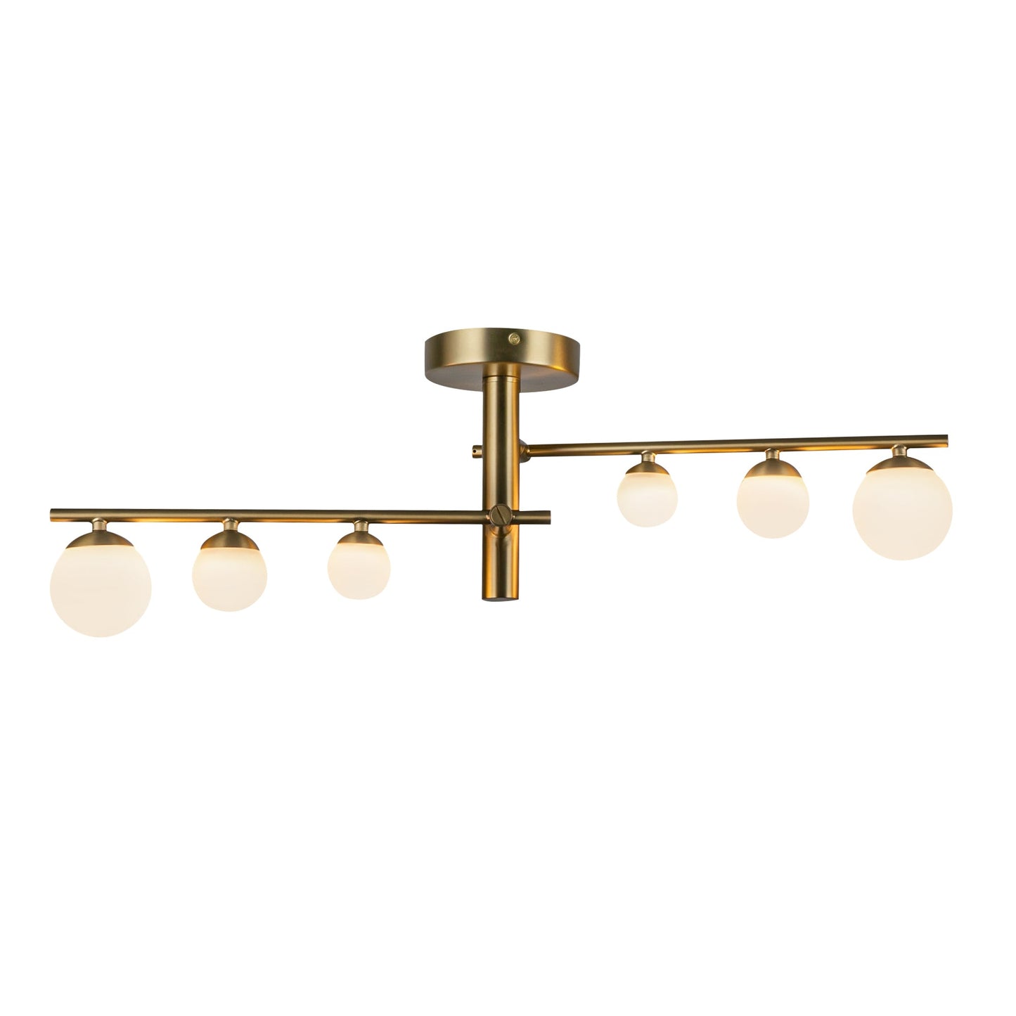 Kuzco Cypress brushed gold semi-flush mount SF55525-BG/OP