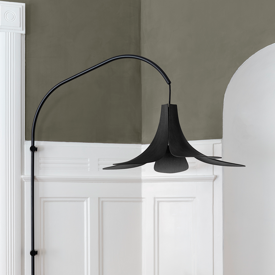 UMAGE Jazz Black Oak Replacement Shade — styled interior view