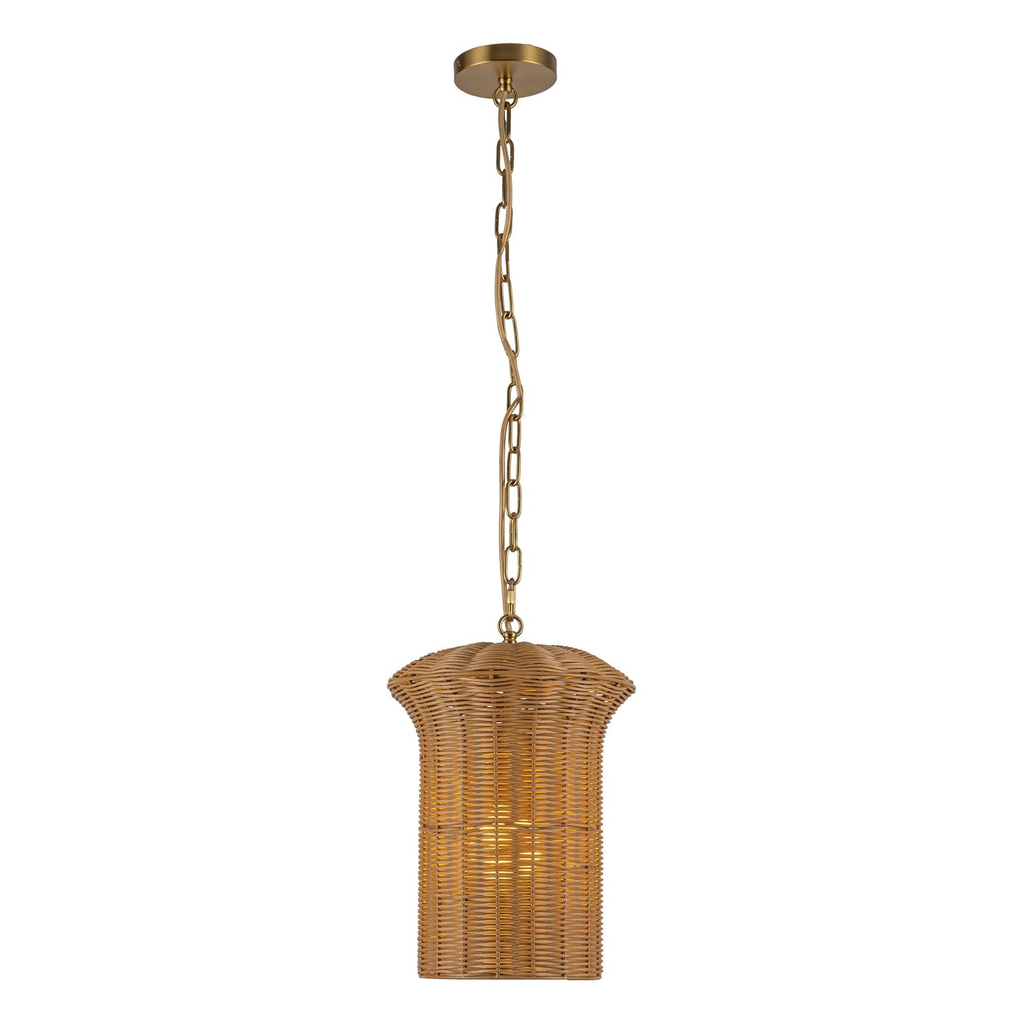 Alora Mood Kai brushed gold pendant PD641011BG