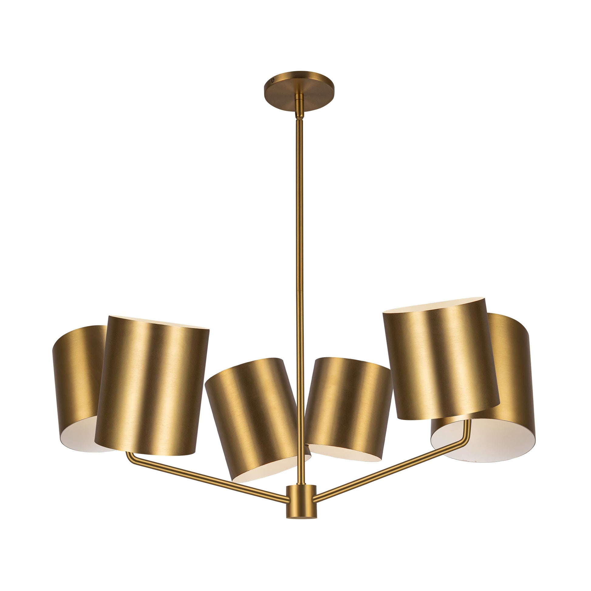 Kuzco Keiko brushed gold chandelier CH58830-BG
