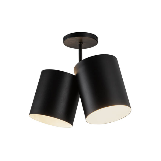 Kuzco Keiko black semi-flush mount SF58814-BK
