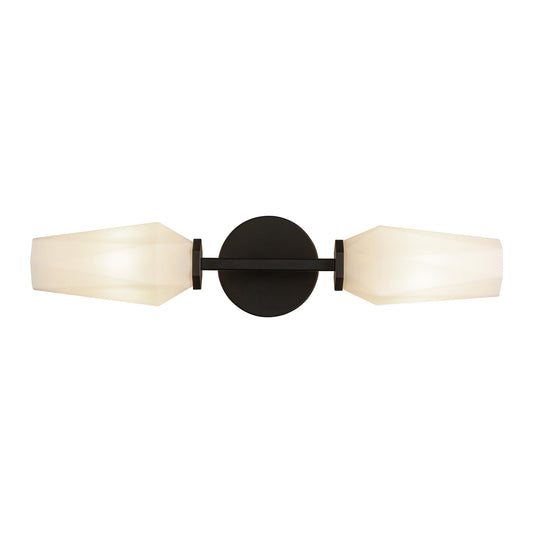 Alora Mood Krysta matte black vanity light WV424720MBOP