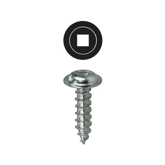 Dottie KWDD1012 Dottie #10 x 1/2 in Square Drive Wafer Head K-Lath Metal Piercing Screw KWDD1012