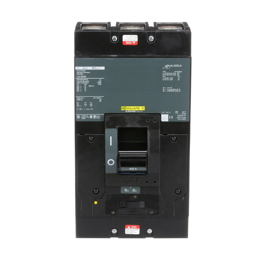 Square D 400A 3 Pole 600VAC Molded Case Circuit Breaker L Frame Thermal Magnetic
