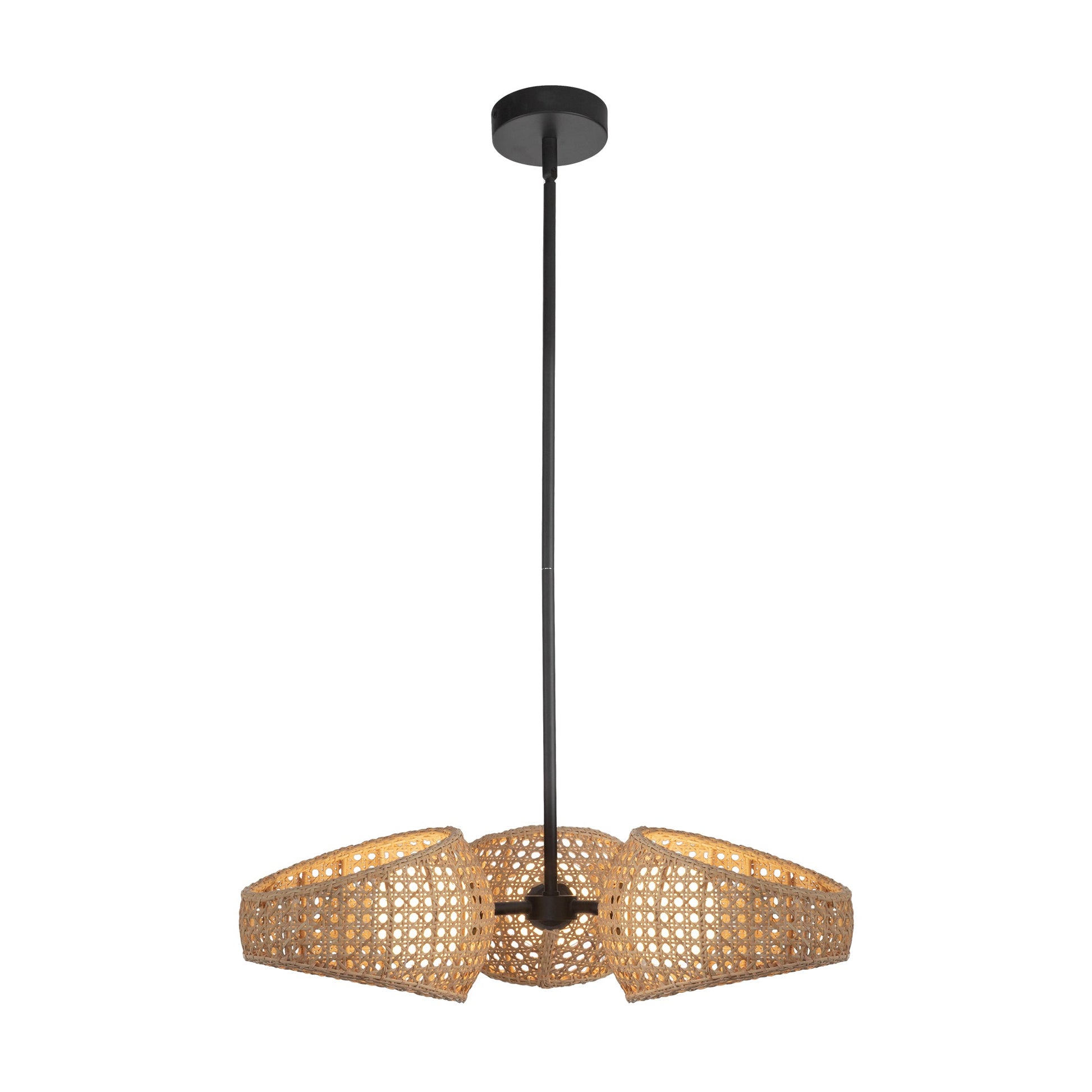 Kuzco Lanai black chandelier CH20625-BK/OP