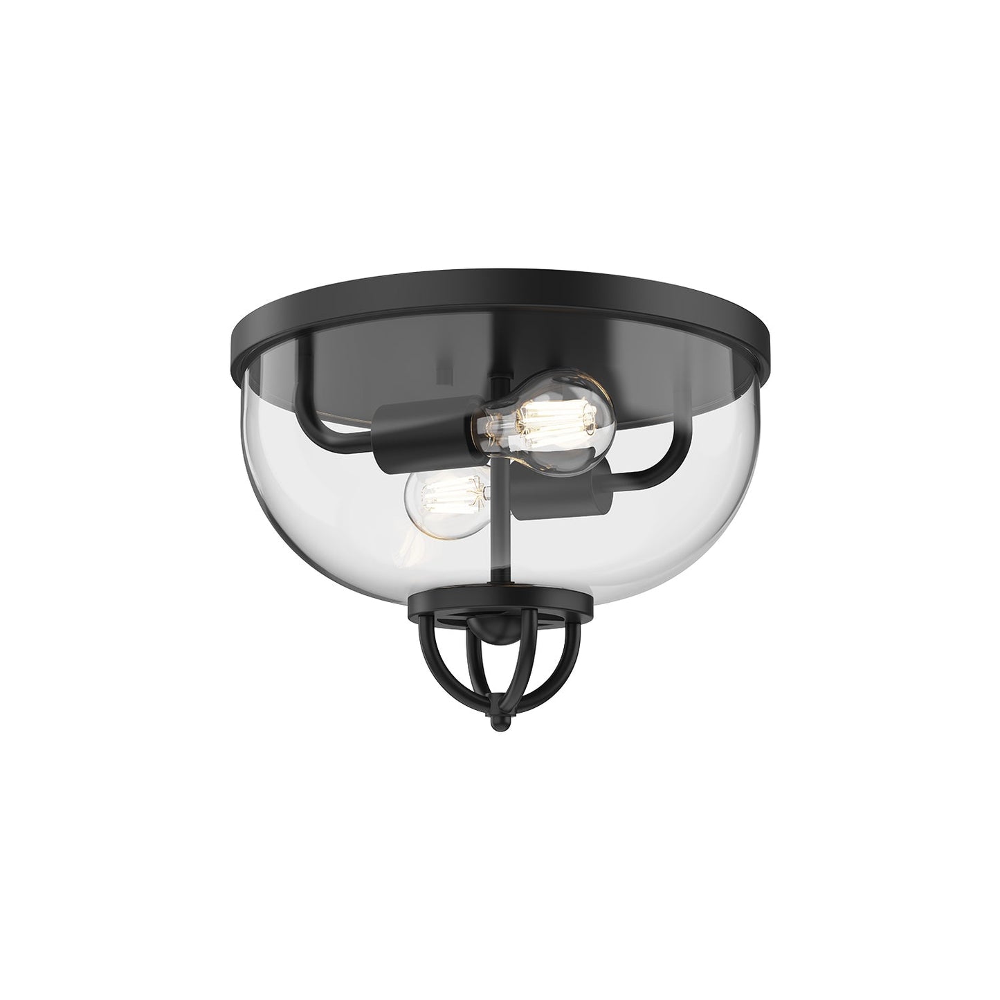 Alora Mood Lancaster matte black flush mount FM461102MB