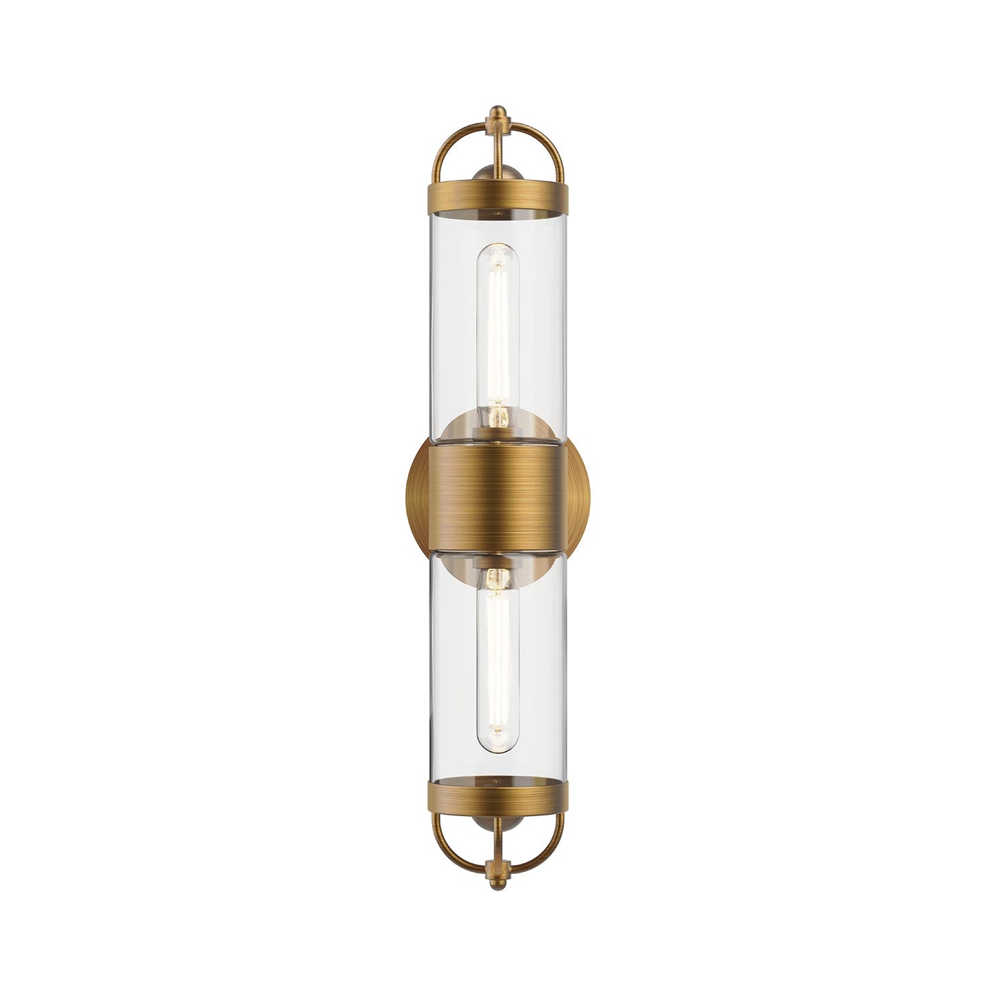 Alora Mood Lancaster aged gold vanity light WV461102AG