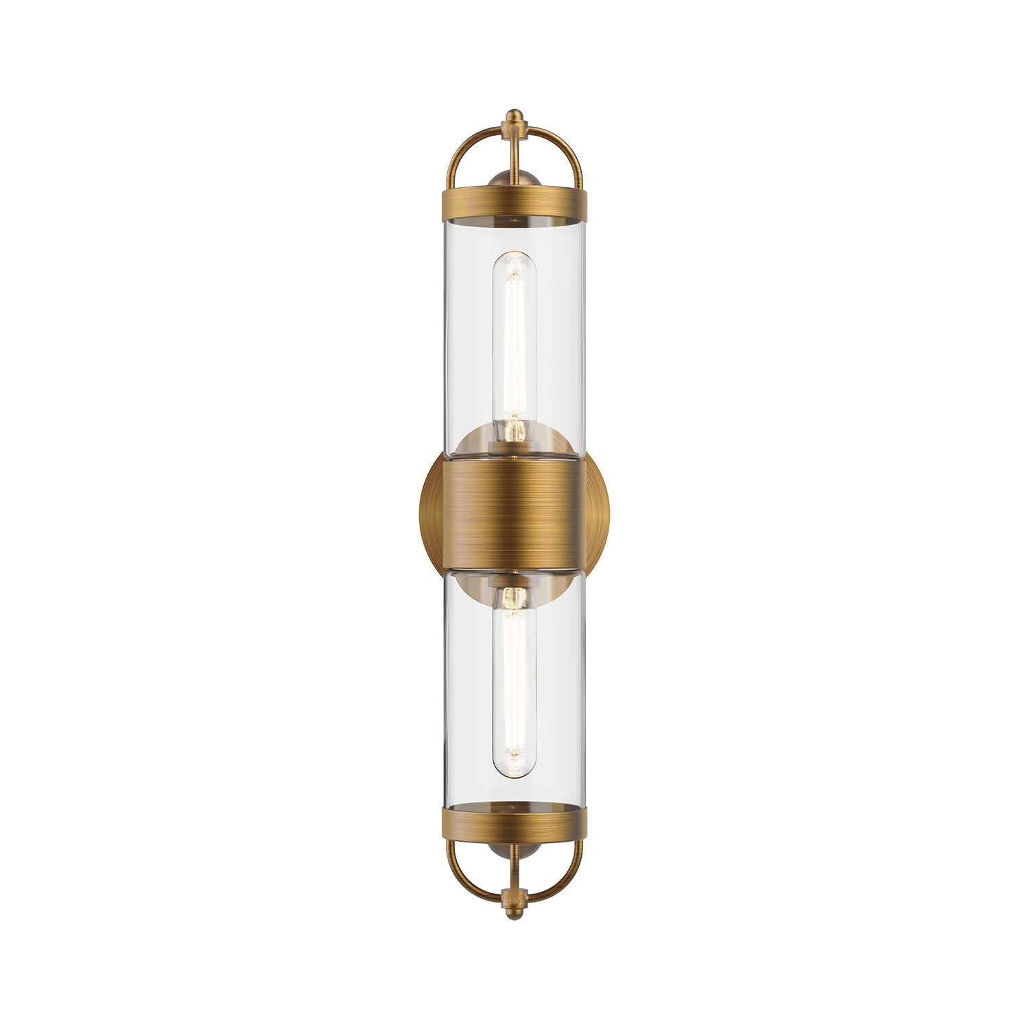 Alora Mood Lancaster aged gold vanity light WV461102AG