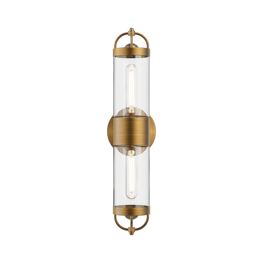 Alora Mood Lancaster aged gold vanity light WV461102AG