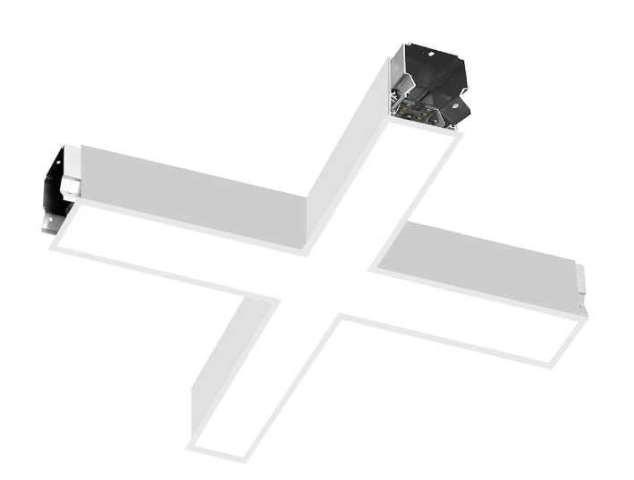 EnVision LED-ALIN2-22X22-X-3P50-D-5CCT-WH-RTK – 2' X-Shape Downlight