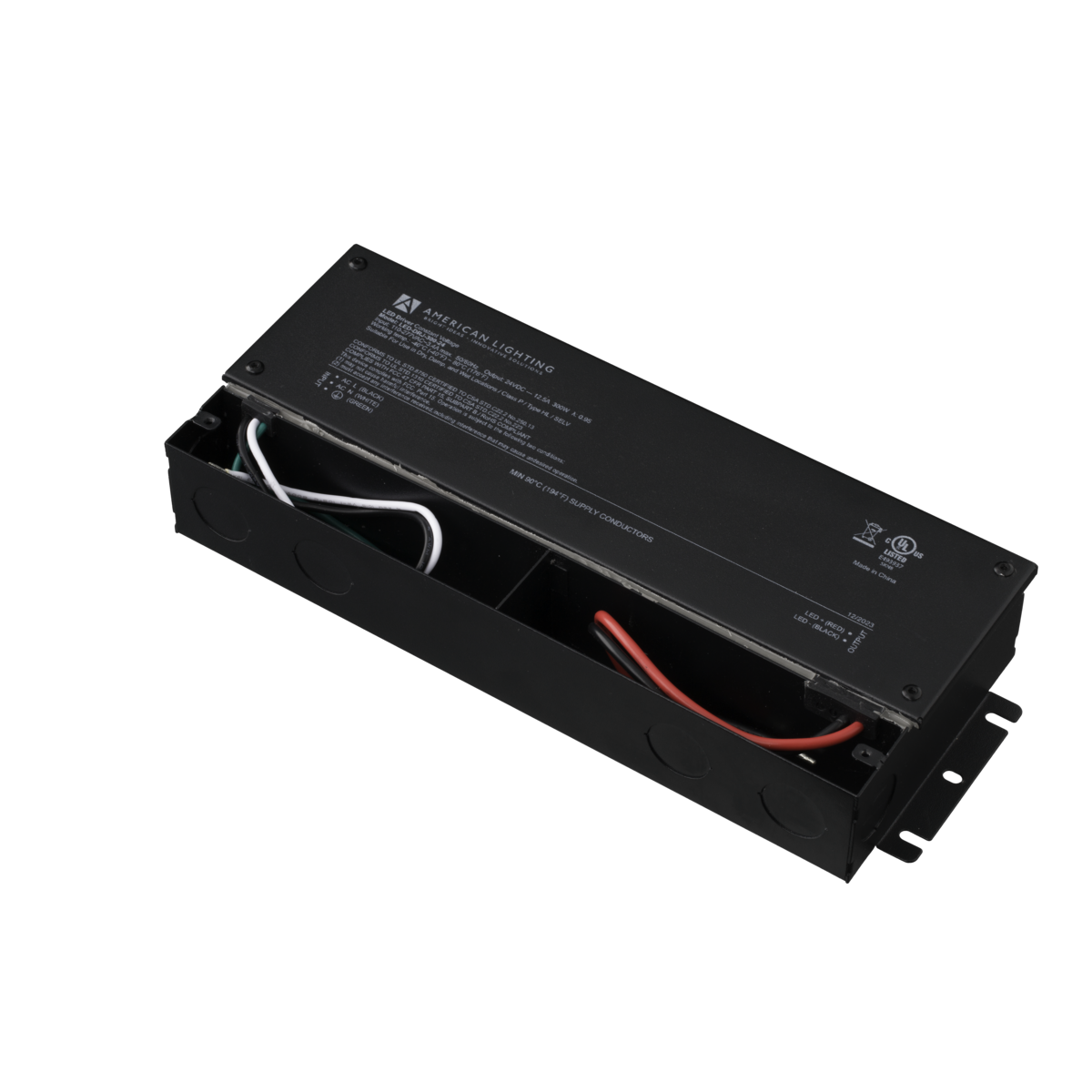 LED-DRJ Series 12V DC, 100W, Non-Dimmable LED Driver w/junction box - American Lighting LED-DRJ-100-12